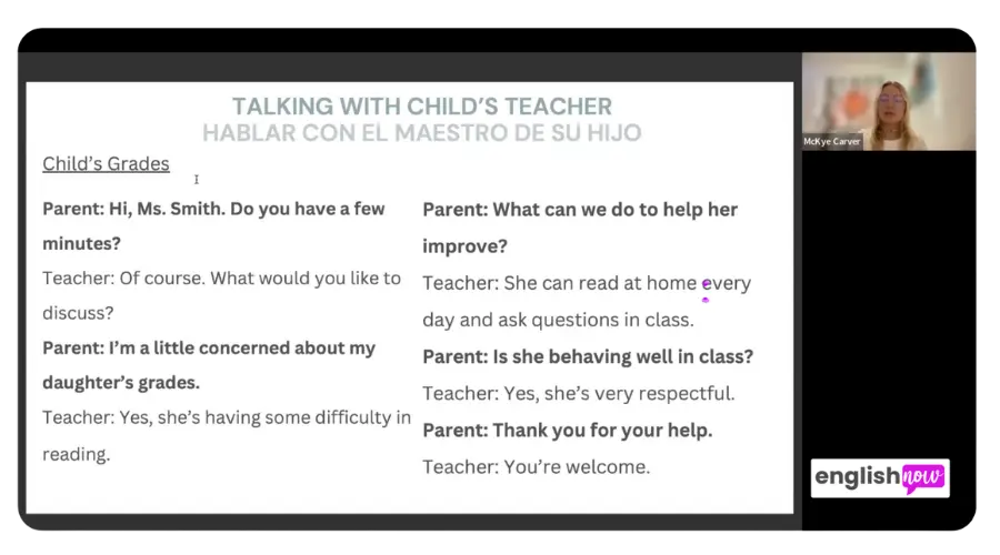 Speaking Club Zoom Session